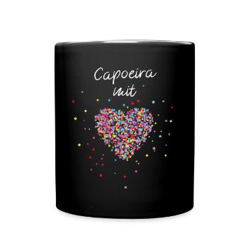 Capoeira mit Herz Kampfsport Kampfkunst Trainerin - Tasse einfarbig - Schwarz - Vorne