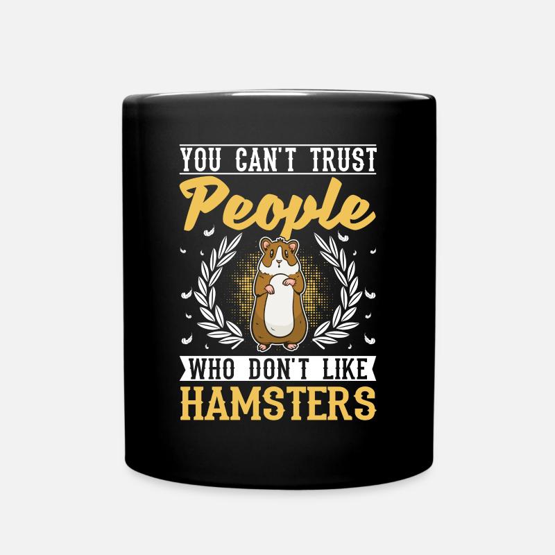 Hamster Hamster Roue Golden Hamster Hamster - Mug uni - noir