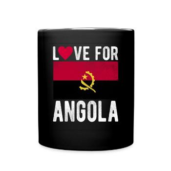 Angola Souvenir - Tasse einfarbig - Schwarz - Vorne