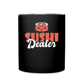 Japanisches Essen Sushi Liebhaber Geschenk - Tasse einfarbig - Schwarz - Vorne