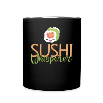 Cadeau pour les amateurs de sushis de cuisine japonaise - Mug uni - noir - Devant