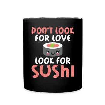 Cadeau pour les amateurs de sushis de cuisine japonaise - Mug uni - noir - Devant