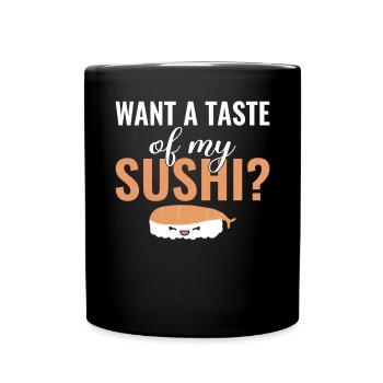 Cadeau pour les amateurs de sushis de cuisine japonaise - Mug uni - noir - Devant