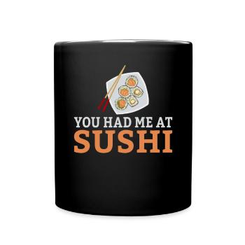 Cadeau pour les amateurs de sushis de cuisine japonaise - Mug uni - noir - Devant