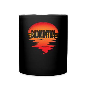 Badminton Idée cadeau Sport Design - Mug uni - noir - Devant