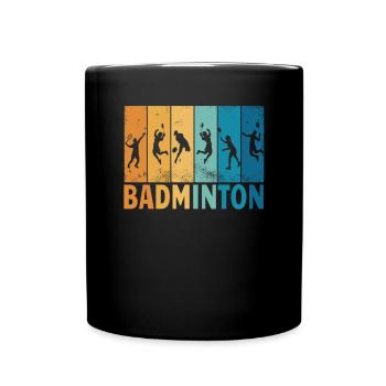 Badminton Idée cadeau Sport Design - Mug uni - noir - Devant