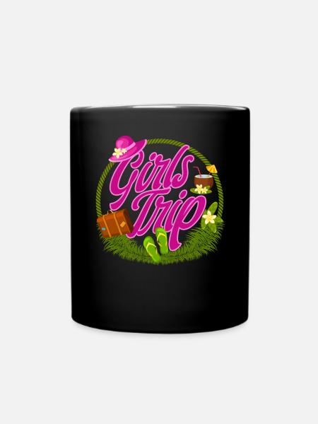 Girls Trip Beste Freundinnen Freundin - Tasse einfarbig - Schwarz