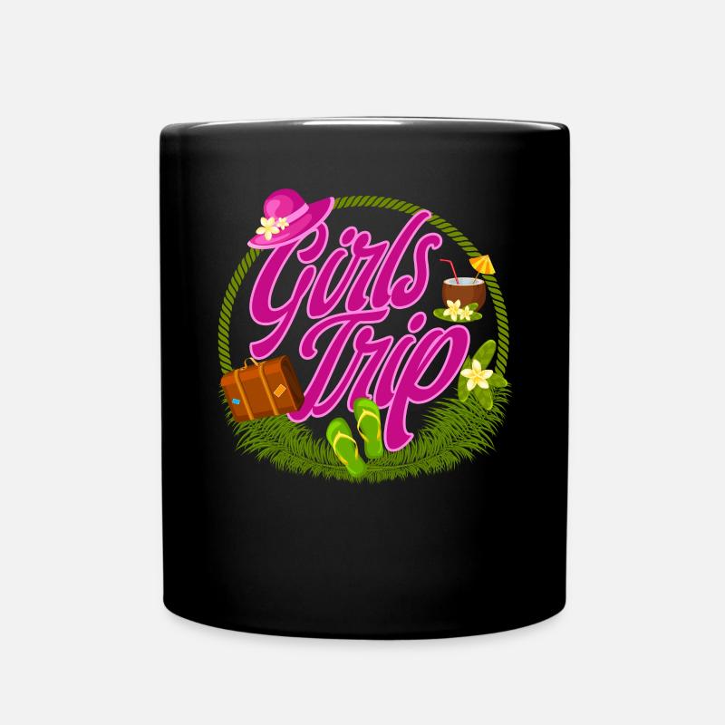 Girls Trip Beste Freundinnen Freundin - Tasse einfarbig - Schwarz