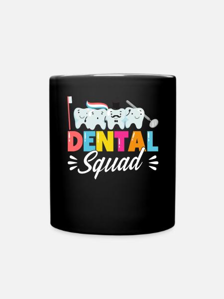 Dental Squad - Tasse einfarbig - Schwarz