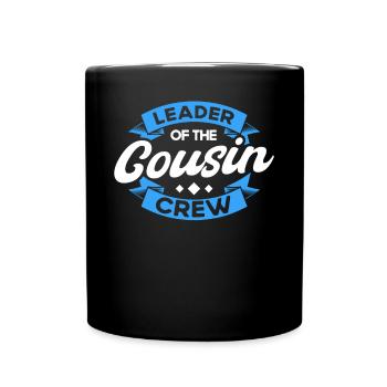 Leader Of The Cousin Crew - Full Colour Mug - black - Front