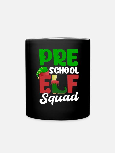 Pre Schol Christmas Elf Squad - Tasse einfarbig - Schwarz
