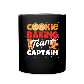 Capitaine de l’équipe de cuisson des biscuits - Mug uni - noir - Devant