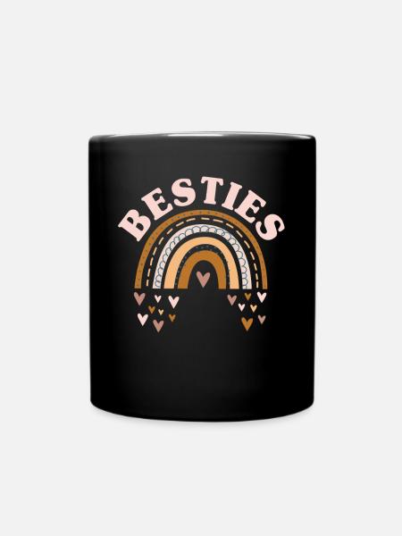 Besties - Tasse einfarbig - Schwarz