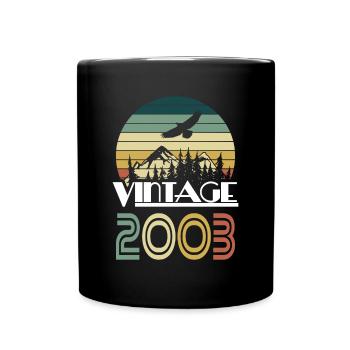 20ème anniversaire millésime 2003 millésime 2003 - Mug uni - noir - Devant
