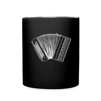 Accordion Oneline Art - Accordion Accordion Player - Full Colour Mug - black - Front
