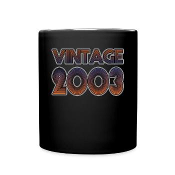 20ème anniversaire millésime 2003 millésime 2003 - Mug uni - noir - Devant