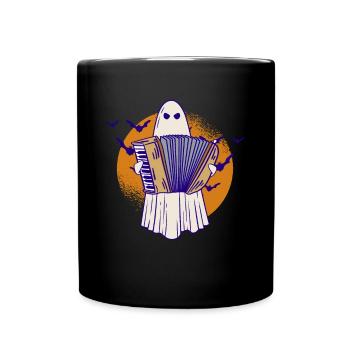 Geist Akkordeon Akkordeonspieler Akkordeonspieler - Tasse einfarbig - Schwarz - Vorne