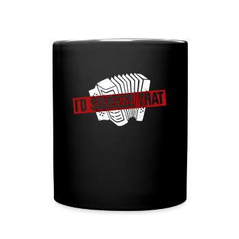 I'd Squeeze That - accordion accordionist - Full Colour Mug - black - Front