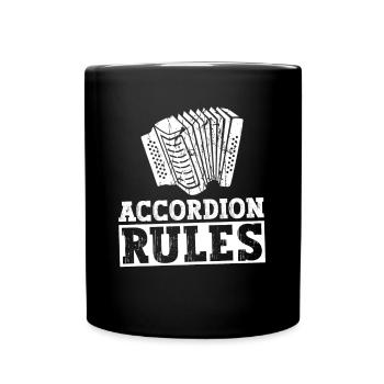 Accordion rules. - Accordion accordionist - Full Colour Mug - black - Front