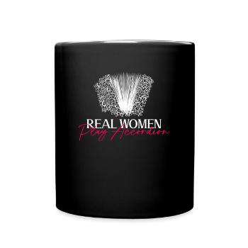 De vraies femmes jouent de l’accordéon - Mug uni - noir - Devant