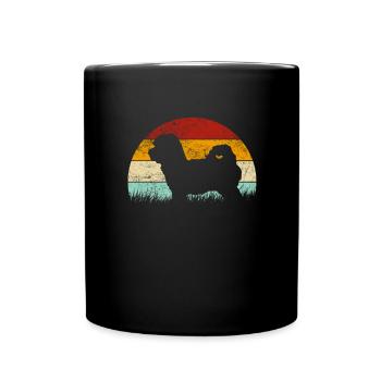 Maltipoo Hund Geschenk Hunderasse Maltipoo - Tasse einfarbig - Schwarz - Vorne