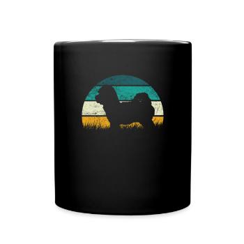 Maltipoo Family Dog Gift - Full Colour Mug - black - Front
