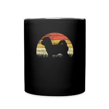 Maltipoo Family Dog Gift - Full Colour Mug - black - Front
