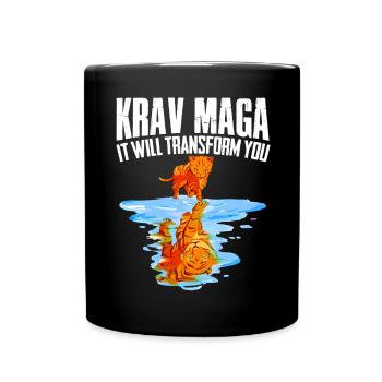 Krav Maga Apparel Israeli Self - Tasse einfarbig - Schwarz - Vorne