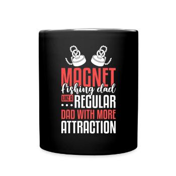 Magnetfischer Magnetangeln Schatzsuche - Tasse einfarbig - Schwarz - Vorne