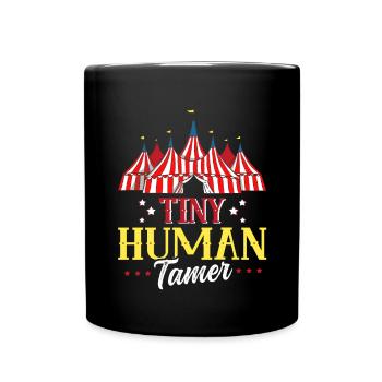 Circus Party Accessories - Tiny Human Tamer - Full Colour Mug - black - Front