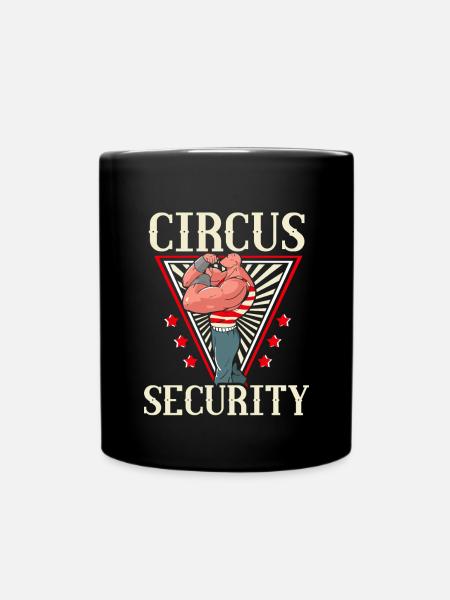 Zirkuspartyzubehör - Karnevalspersonal - Tasse einfarbig - Schwarz