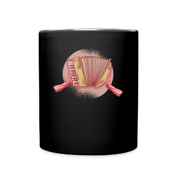 Michelangelo accordion player musician - Full Colour Mug - black - Front