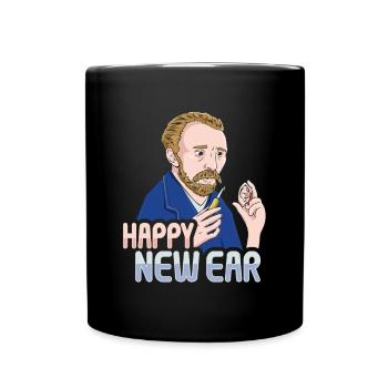 Happy New Ear Art Van Gogh - Full Colour Mug - black - Front