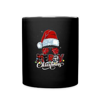 Merry Christmas Santa Claus Outfit - Full Colour Mug - black - Front