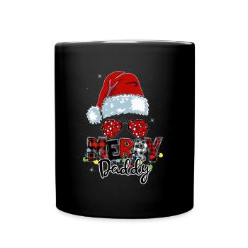 Merry Christmas Santa Claus Dad Outfit - Full Colour Mug - black - Front