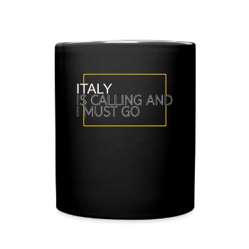 Italy Saying - Full Colour Mug - black - Front