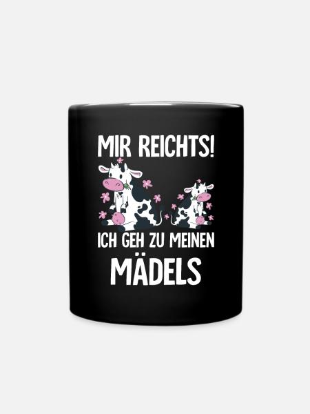 Mir Reichts! Ich Geh Zu Meinen Mädels - Tasse einfarbig - Schwarz