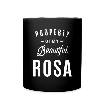 Rosa Personalized Name - Full Colour Mug - black - Front