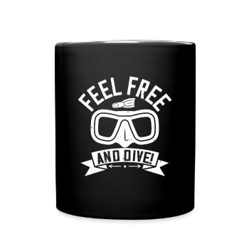 N’hésitez pas et plongez! - Mug uni - noir - Devant