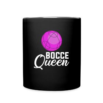 Bocce queen, bocce ball - Tasse einfarbig - Schwarz - Vorne