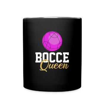 Bocce ball queen, bocce ball - Tasse einfarbig - Schwarz - Vorne