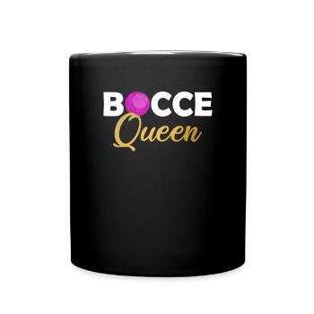 Bocce ball queen, bocce ball - Tasse einfarbig - Schwarz - Vorne