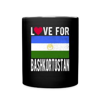 Bashkortostan Souvenir - Tasse einfarbig - Schwarz - Vorne