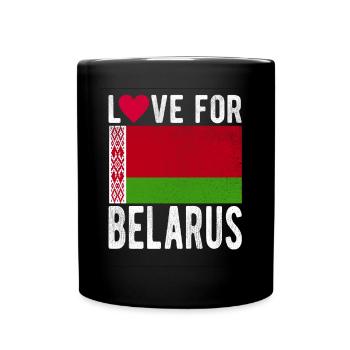 Belarus Souvenir - Full Colour Mug - black - Front