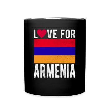 Armenien Souvenir - Tasse einfarbig - Schwarz - Vorne