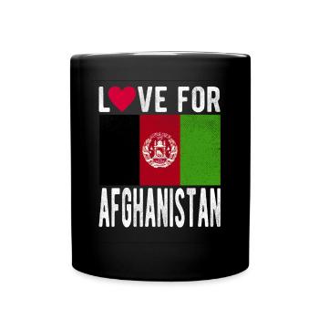 Afghanistan Souvenir - Tasse einfarbig - Schwarz - Vorne