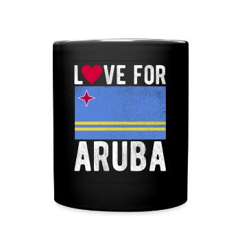 Aruba Souvenir - Full Colour Mug - black - Front