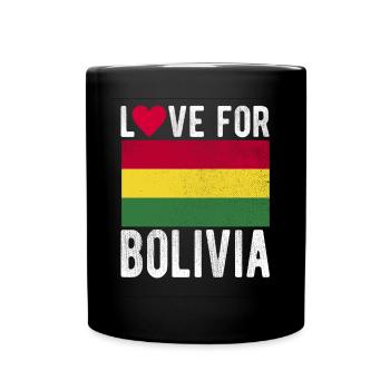 Bolivien Souvenir - Tasse einfarbig - Schwarz - Vorne