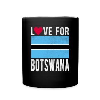Botswana Souvenir - Tasse einfarbig - Schwarz - Vorne