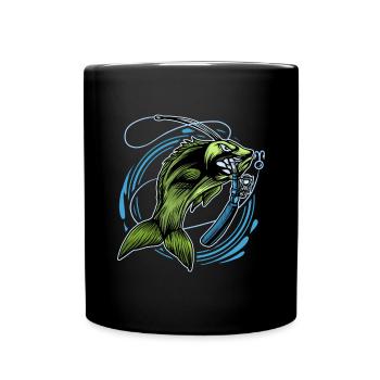 Angling - Full Colour Mug - black - Front